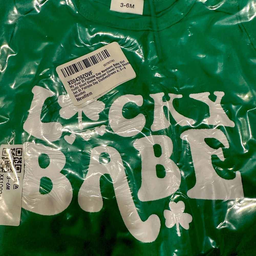 Lucky baby tee & shorts